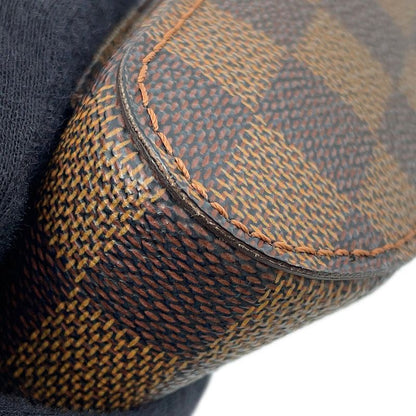 Louis Vuitton Belt Bag Damier Ebene Brown Red