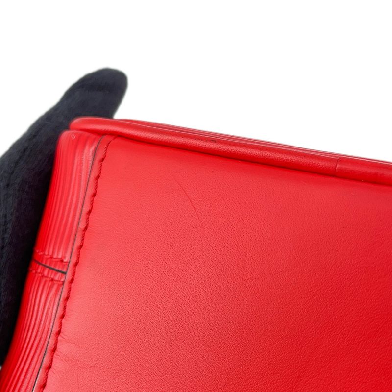Louis Vuitton Shoulder Bag Epi Danube PM Supreme Red Noir Black