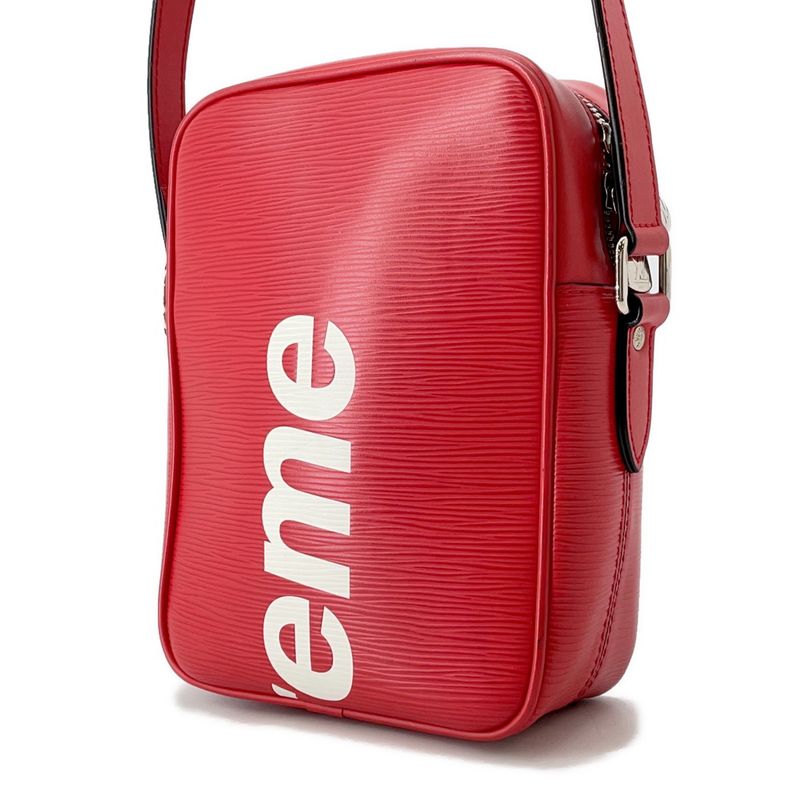 Louis Vuitton Shoulder Bag Epi Danube PM Supreme Red Noir Black