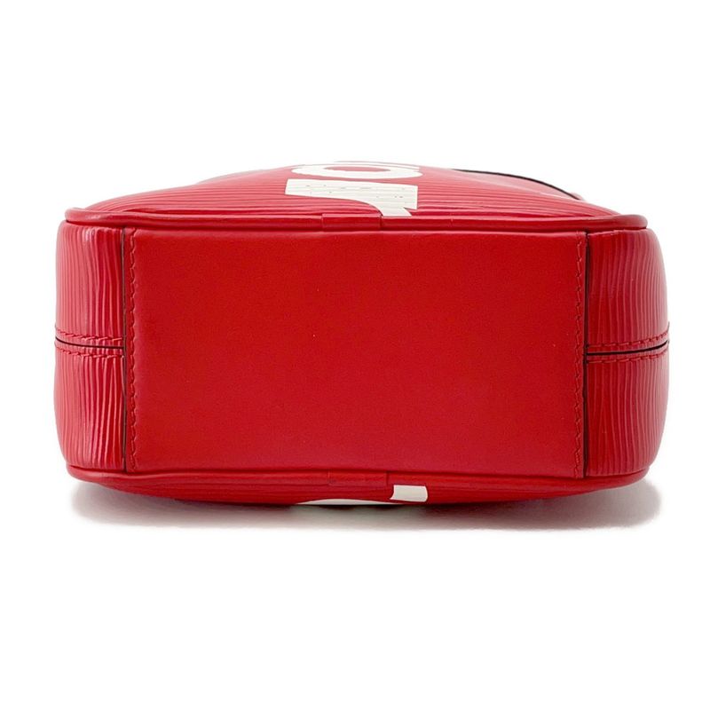 Louis Vuitton Shoulder Bag Epi Danube PM Supreme Red Noir Black