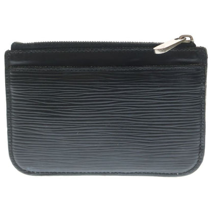 Louis Vuitton Pochette Cles Epi Coin Case Wallet Black