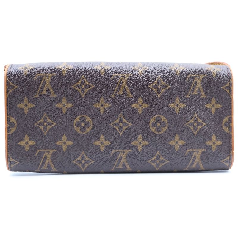 Louis Vuitton Monogram Pochette Twin GM Shoulder Bag Mini Brown