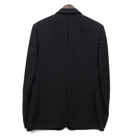 Dior Homme Atelier Logo Tape Jacket Narrow Lapel Wool Mohair Black 48
