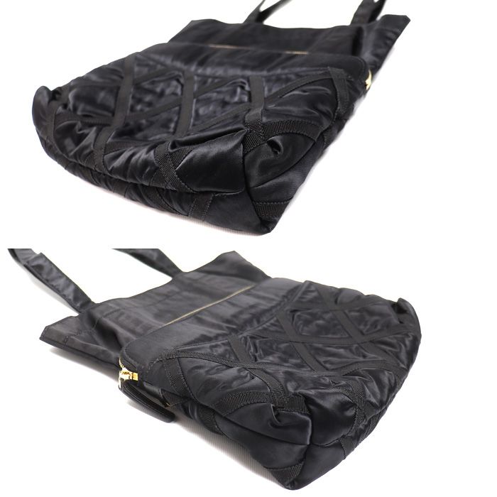 Chanel Quilted Grosgrain 2-Way Tote Black
