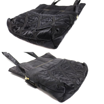 Chanel Quilted Grosgrain 2-Way Tote Black