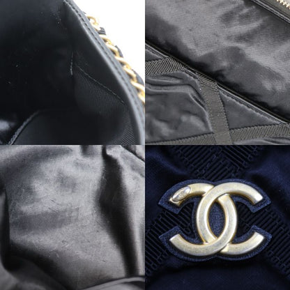 Chanel Quilted Grosgrain 2-Way Tote Black