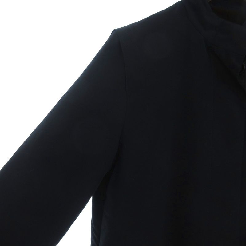 Loewe Coat Lining Weasel Stand Collar 42 Brown Navy