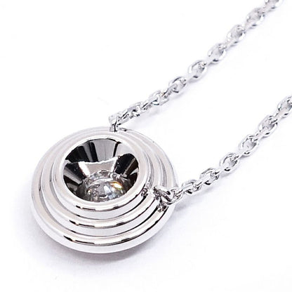 Cartier 18K White Gold Damier Diamond Necklace