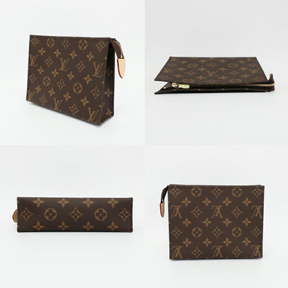 Louis Vuitton Trio Posh Toilette LV Monogram Pouch Brown Gold