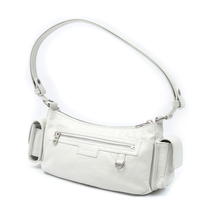Balenciaga Super Business Shoulder Bag White