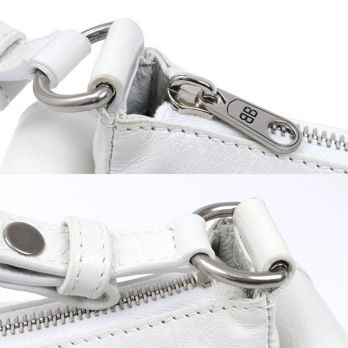 Balenciaga Super Business Shoulder Bag White