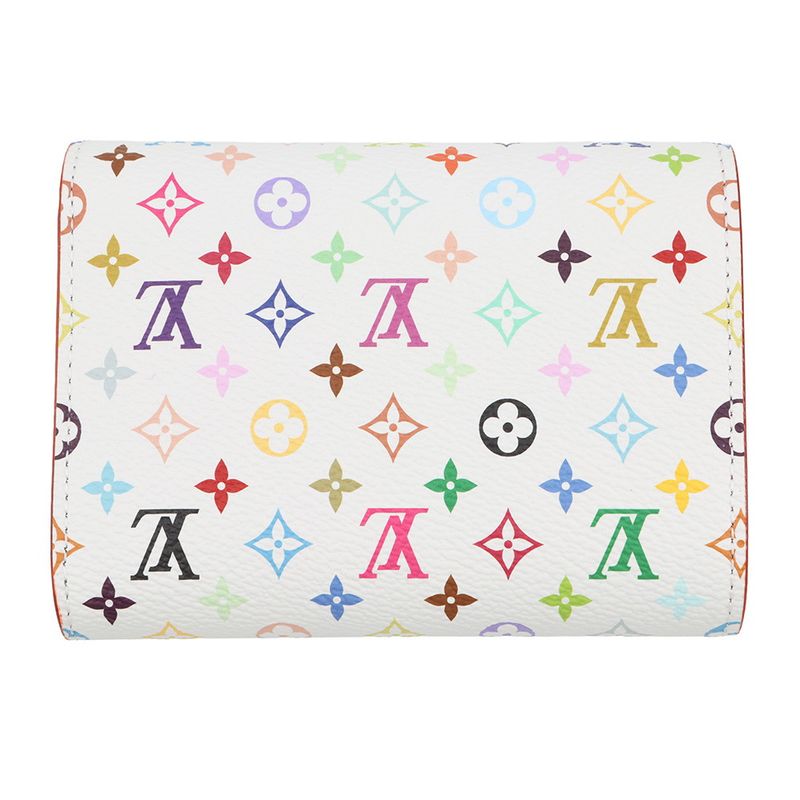 Louis Vuitton Trifold Wallet Monogram LV TM Multicolor - White