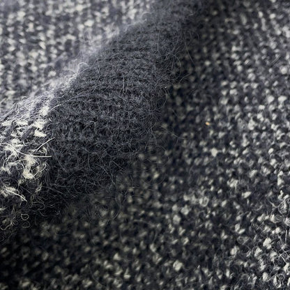 Chanel Coat Knit Alpaca 36 Black