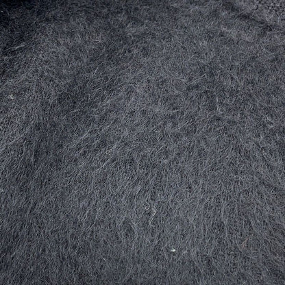 Chanel Coat Knit Alpaca 36 Black