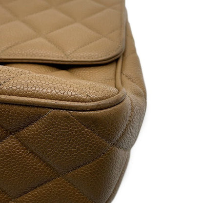 Chanel Chain Shoulder Bag Deca Coco CC Logo Quilted Caviar Leather