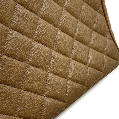 Chanel Chain Shoulder Bag Deca Coco CC Logo Quilted Caviar Leather