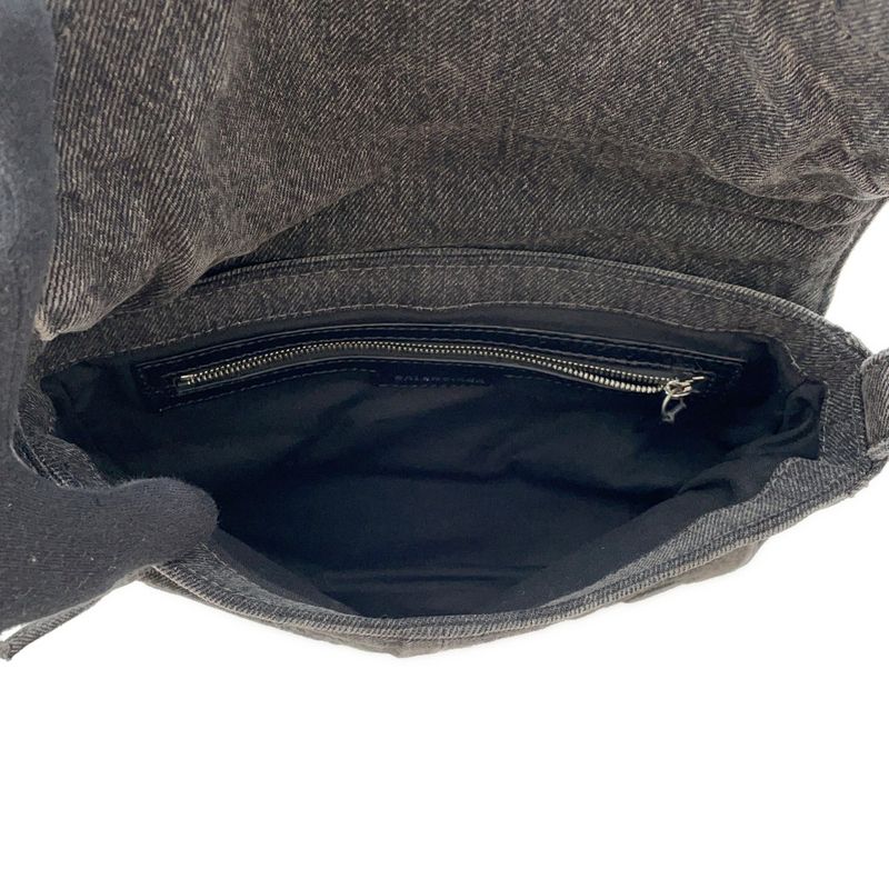Balenciaga Shoulder Bag le Cagole XS Denim Gray Black