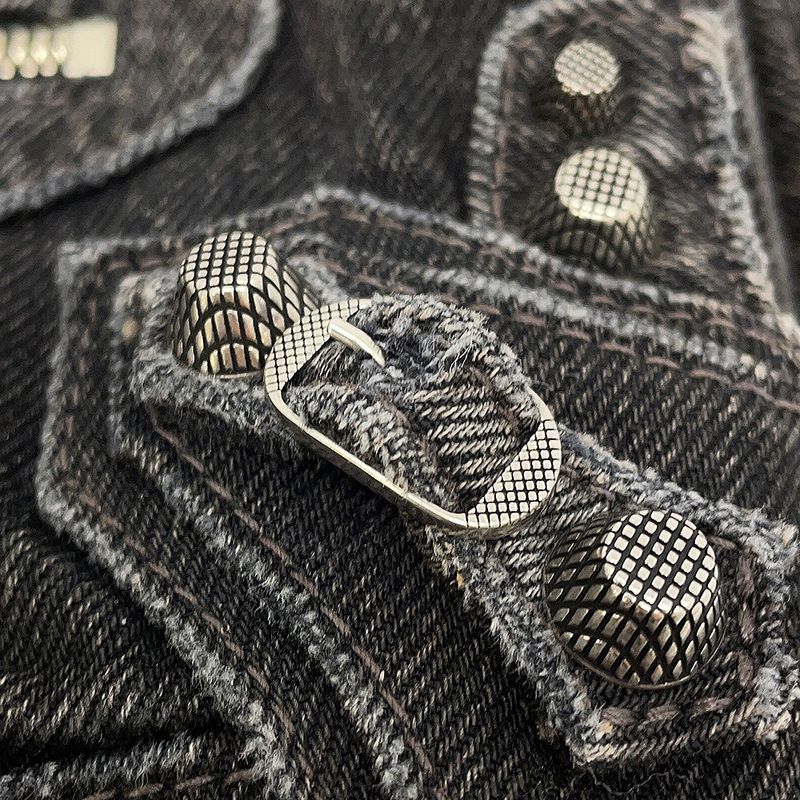 Balenciaga Shoulder Bag le Cagole XS Denim Gray Black