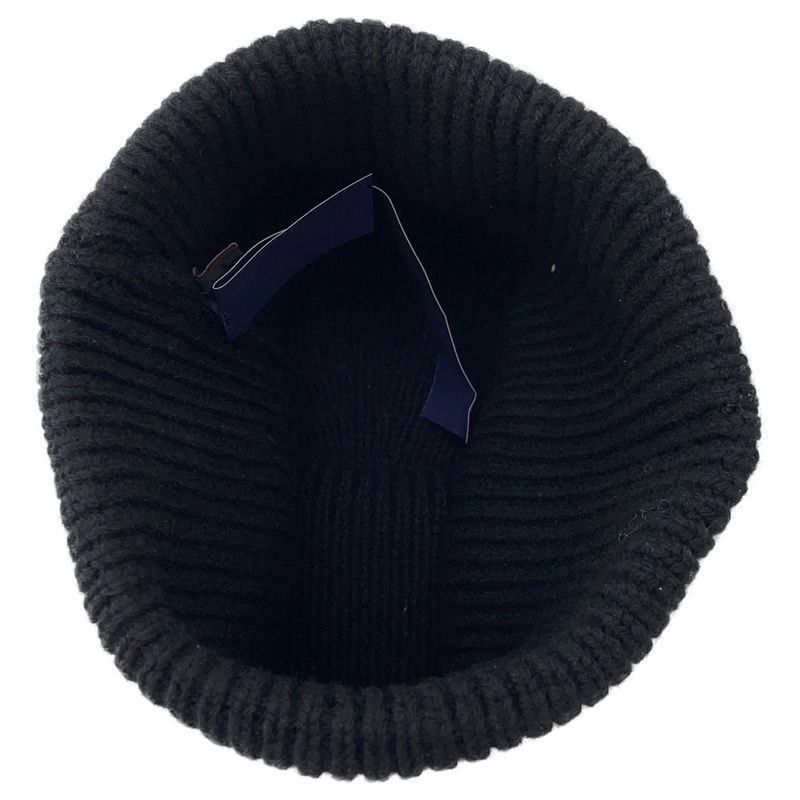 Louis Vuitton Knit Hat Beanie LV Headline Wool Noir Black