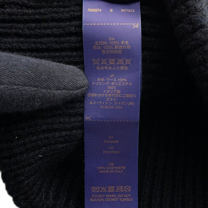 Louis Vuitton Knit Hat Beanie LV Headline Wool Noir Black
