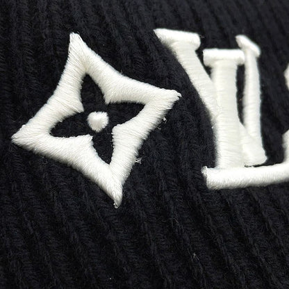 Louis Vuitton Knit Hat Beanie LV Headline Wool Noir Black