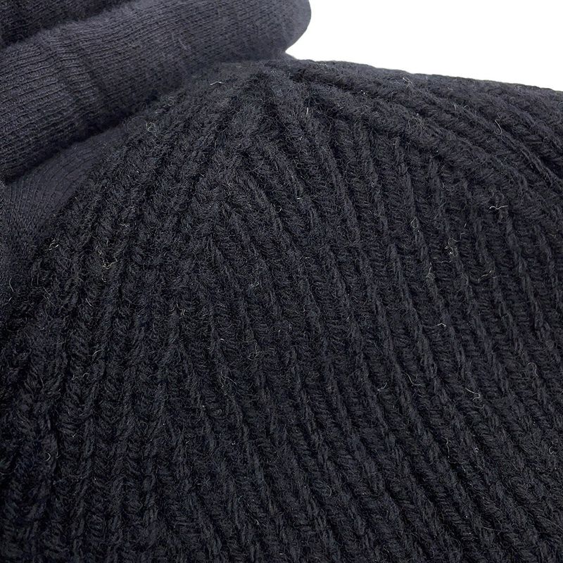 Louis Vuitton Knit Hat Beanie LV Headline Wool Noir Black