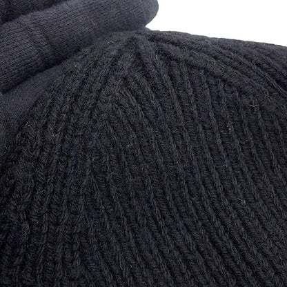 Louis Vuitton Knit Hat Beanie LV Headline Wool Noir Black
