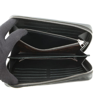 Louis Vuitton Wallet Monogram Macassar Zippy XL Noir Black