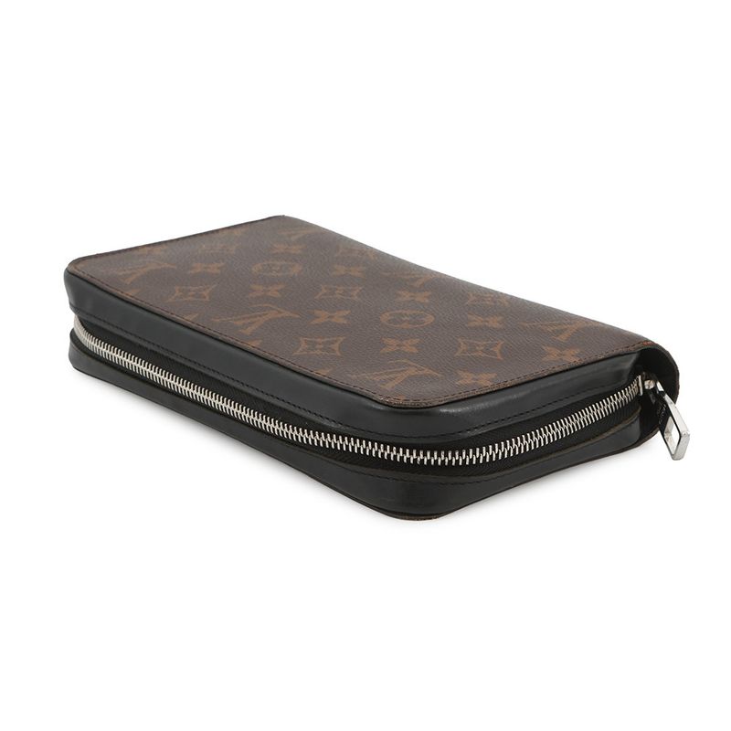 Louis Vuitton Wallet Monogram Macassar Zippy XL Noir Black