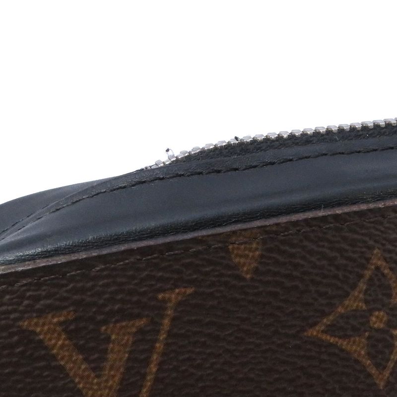 Louis Vuitton Wallet Monogram Macassar Zippy XL Noir Black