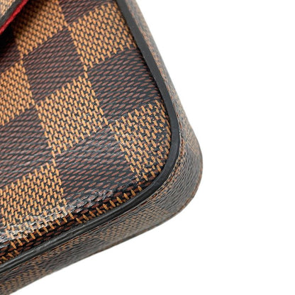 Louis Vuitton Chain Wallet Damier Ebene Pochette Felicie