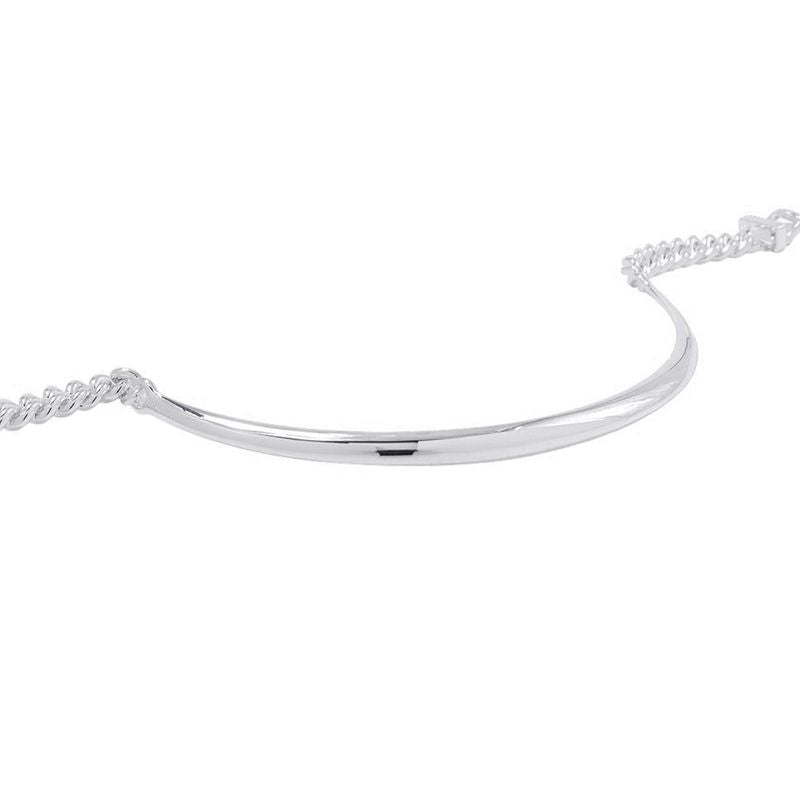 Hermes Necklace Book le Inflexible Silver PM 44