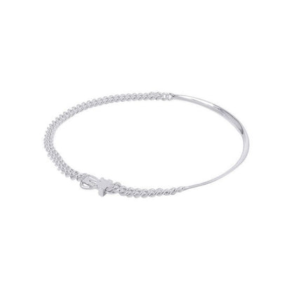 Hermes Necklace Book le Inflexible Silver PM 44