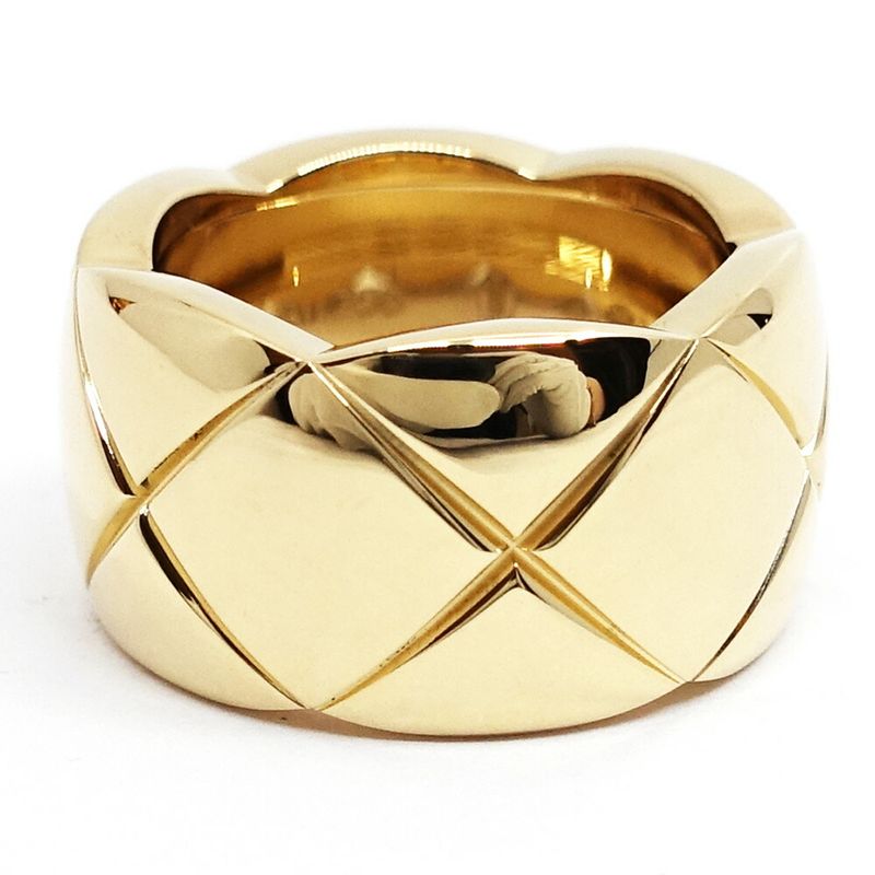 Chanel 18K Yellow Gold Coco Crush Ring Large Model