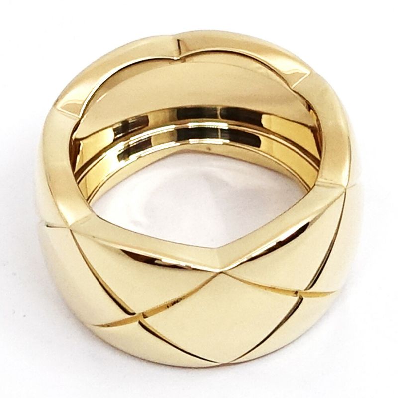Chanel 18K Yellow Gold Coco Crush Ring Large Model