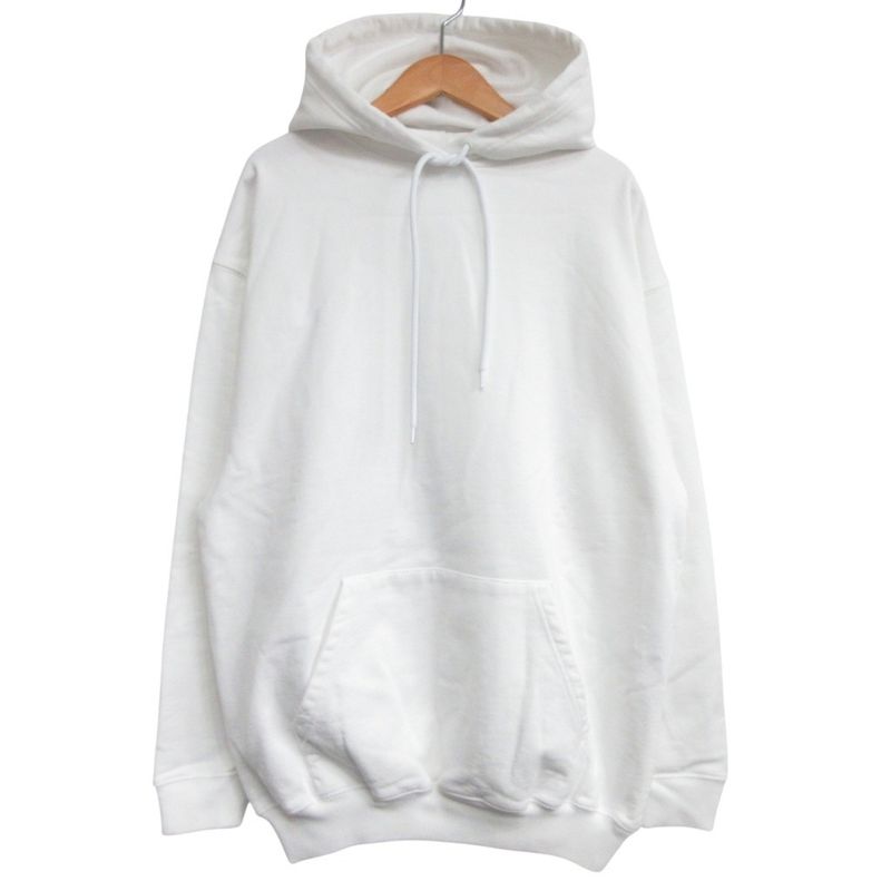 Balenciaga Back Logo Hoodie Oversize XS White