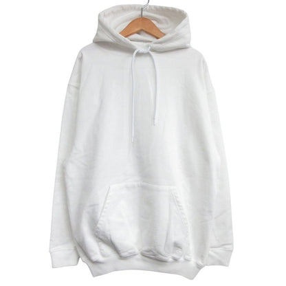 Balenciaga Back Logo Hoodie Oversize XS White