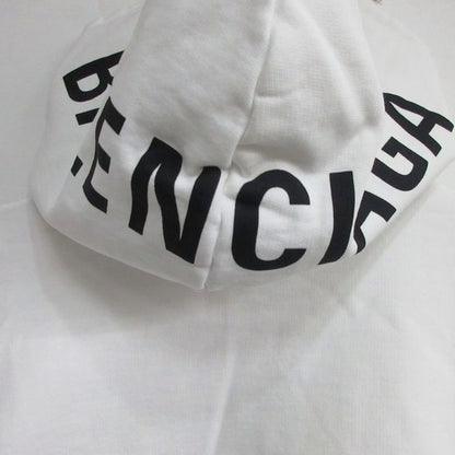 Balenciaga Back Logo Hoodie Oversize XS White