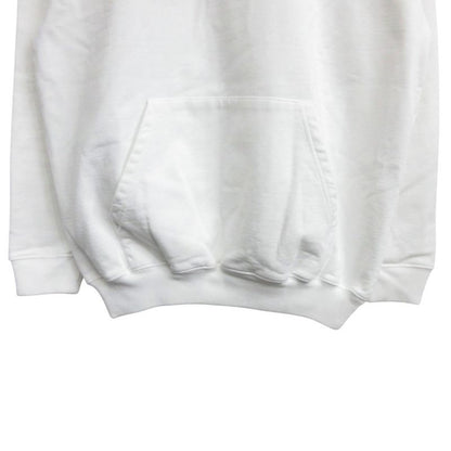 Balenciaga Back Logo Hoodie Oversize XS White