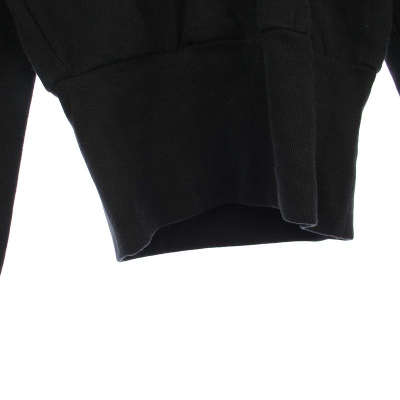 Balenciaga Cropped Hoodie Long Sleeve XS Black