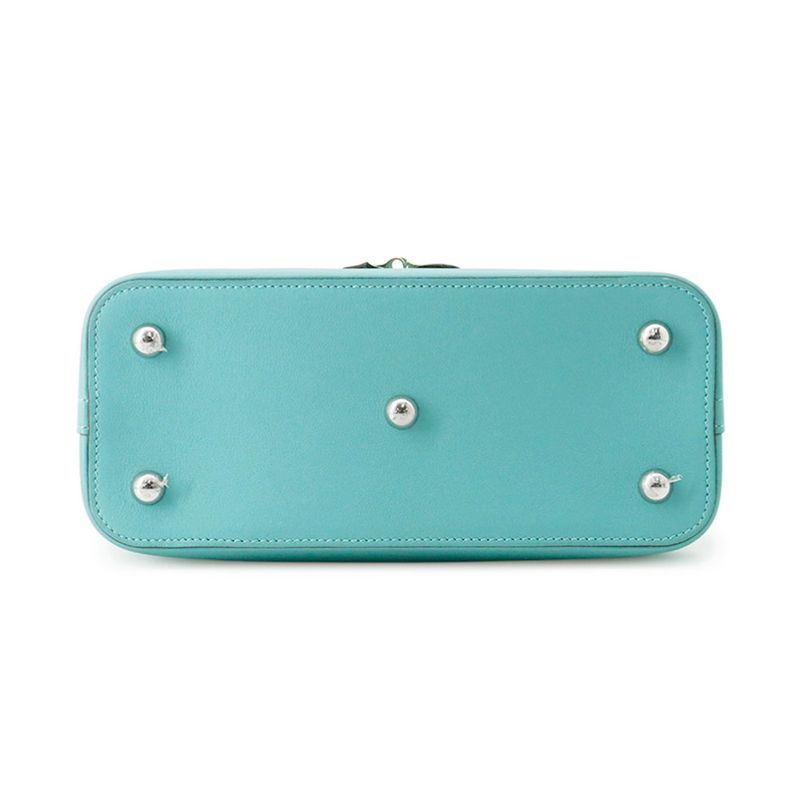Hermes Handbag Bolide Cles Blue Atoll Silver Swift