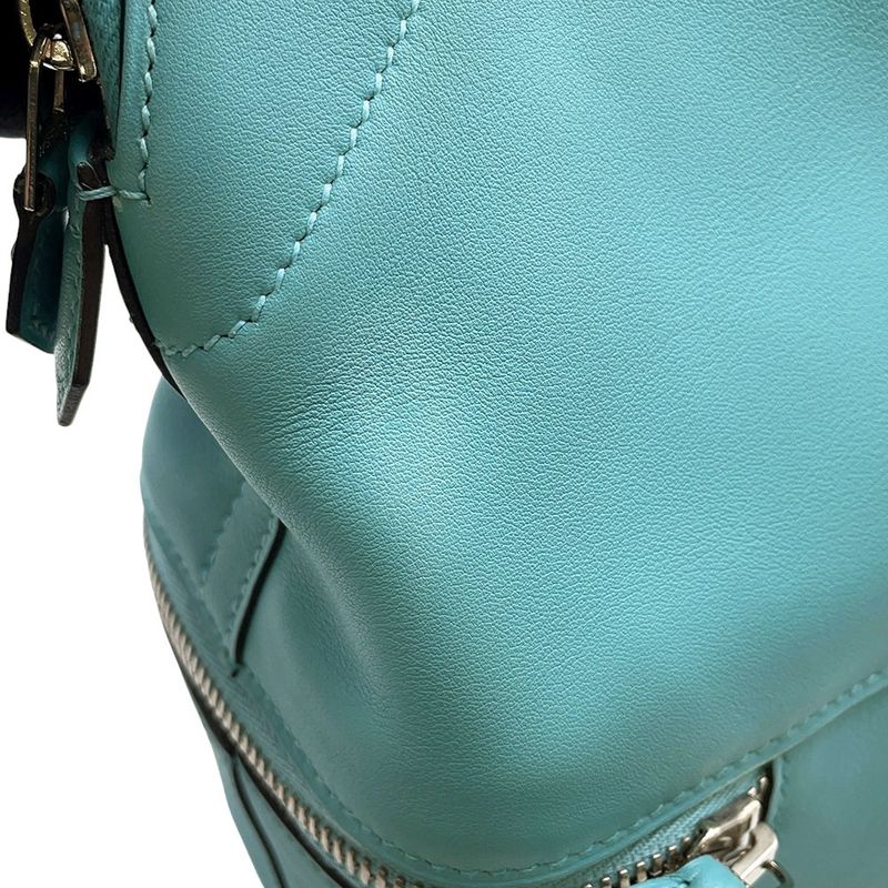 Hermes Handbag Bolide Cles Blue Atoll Silver Swift