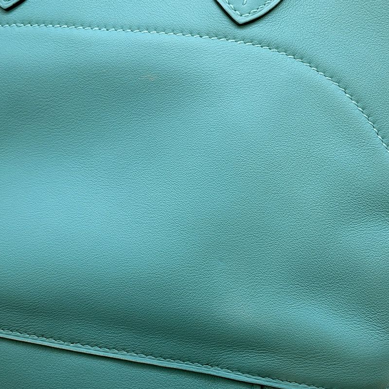 Hermes Handbag Bolide Cles Blue Atoll Silver Swift