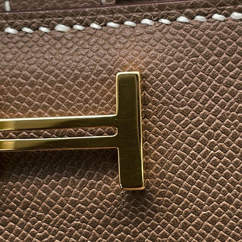 Hermes Card Case Bearn Mini Etoupe Gold Vo Madame