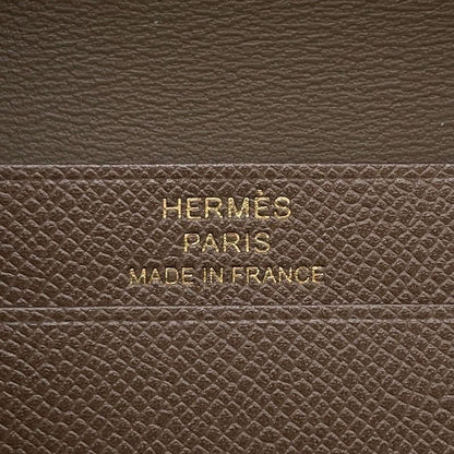 Hermes Card Case Bearn Mini Etoupe Gold Vo Madame