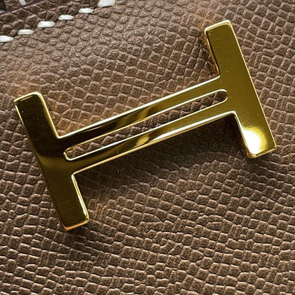 Hermes Card Case Bearn Mini Etoupe Gold Vo Madame