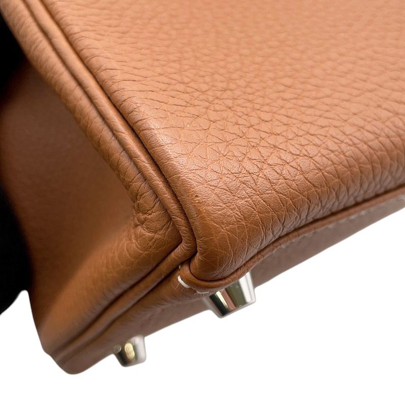 Hermes Handbag Kelly 28 Inner Sewing Gold Silver Togo 2-Way