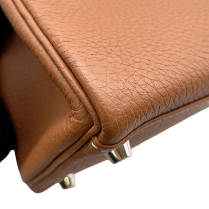 Hermes Handbag Kelly 28 Inner Sewing Gold Silver Togo 2-Way