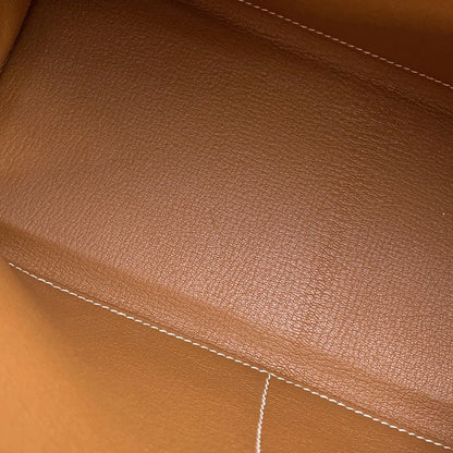 Hermes Handbag Kelly 28 Inner Sewing Gold Silver Togo 2-Way