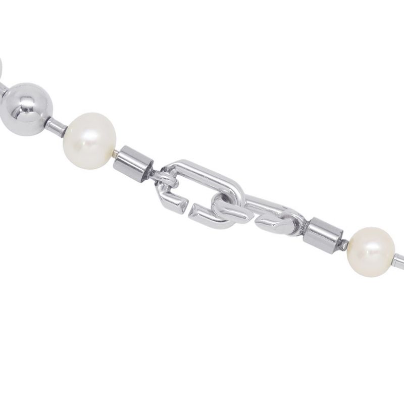 Tiffany & Co. Necklace Fresh Water Pearl Ball Silver